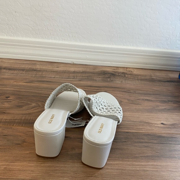 Never worn before white mules - Picture 3 of 3